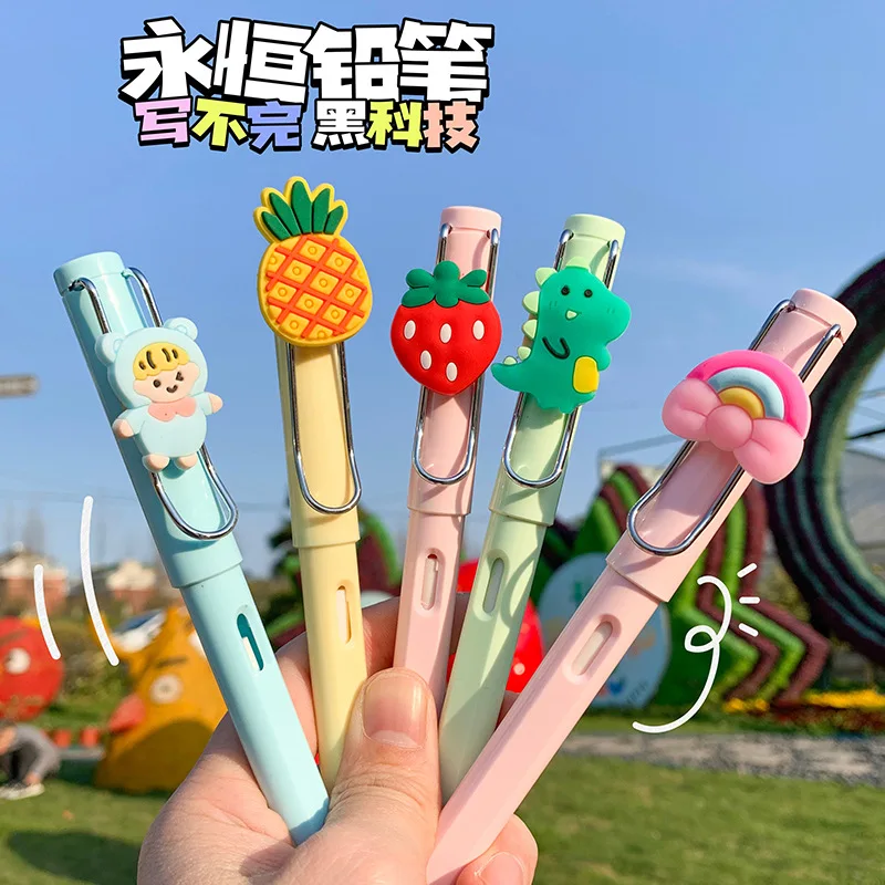 1 Pznew Infinite Writing Pencil Ink Free Novità Eternal Pen Art Sketch Drawing Tool Regalo Per Bambini Materiale Scolastico Cancelleria