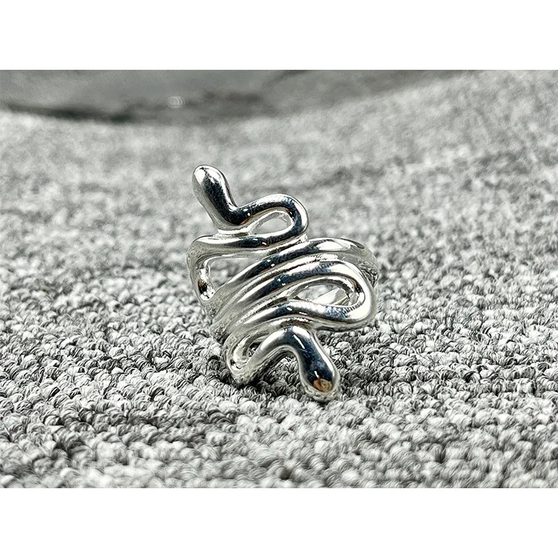 2022 New Unode50 Fashion Silver Plating 925 Snake Series Charm Infinite Ring Regalo Di Festa