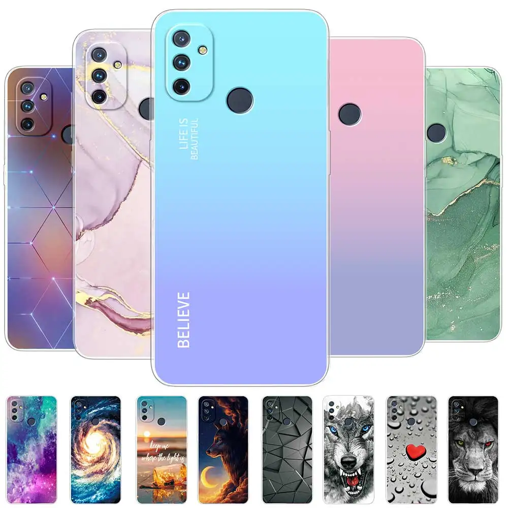 Per Oneplus Nord N100 Custodia Per Oneplus Nord N100 Custodia Per Telefono In Silicone Morbido Trasparente In Marmo Per Nord N100 Cover Posteriore Fun