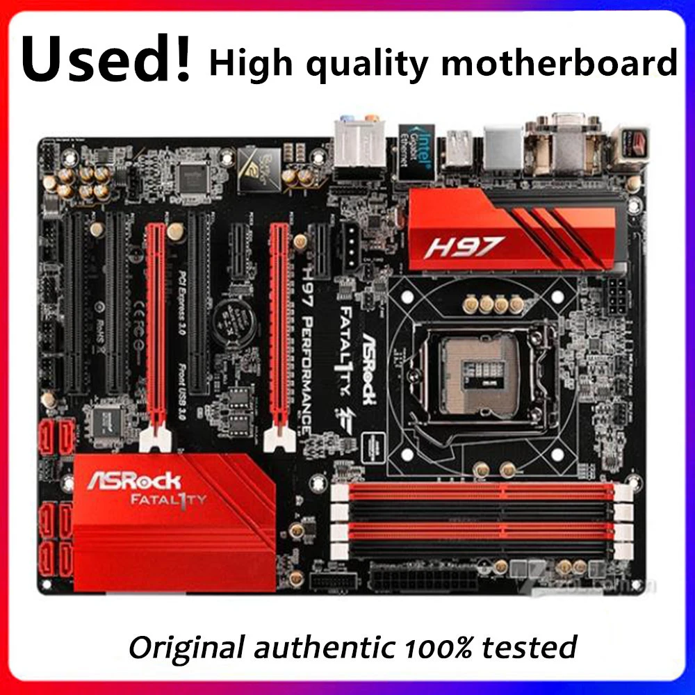 Per Scheda Madre Desktop Asrock H97 Performance H97 Lga 1150 Per Core I7 I5 I3 Sata3 Usb3.0 Scheda Madre Usata Originale