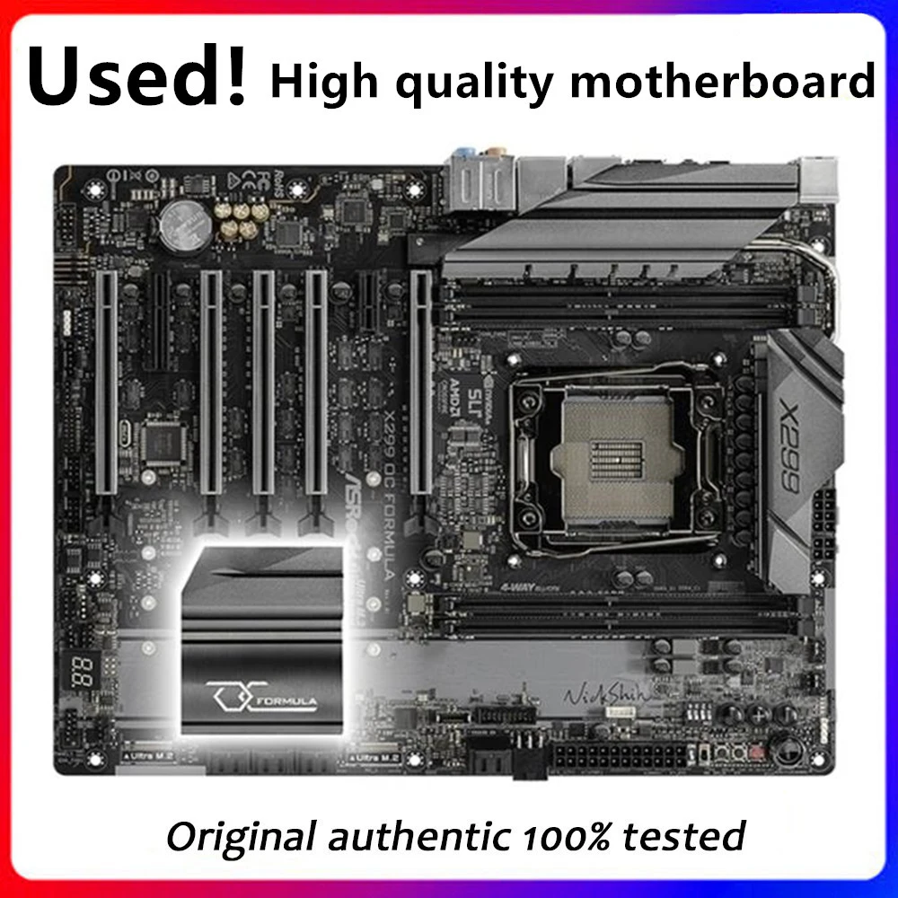 X299-Oc Per Scheda Madre Asrock X299 Oc Formula Lga 2066 Ddr4 Per Intel X299 Sata3 M.2 Scheda Madre Usata Desktop Originale