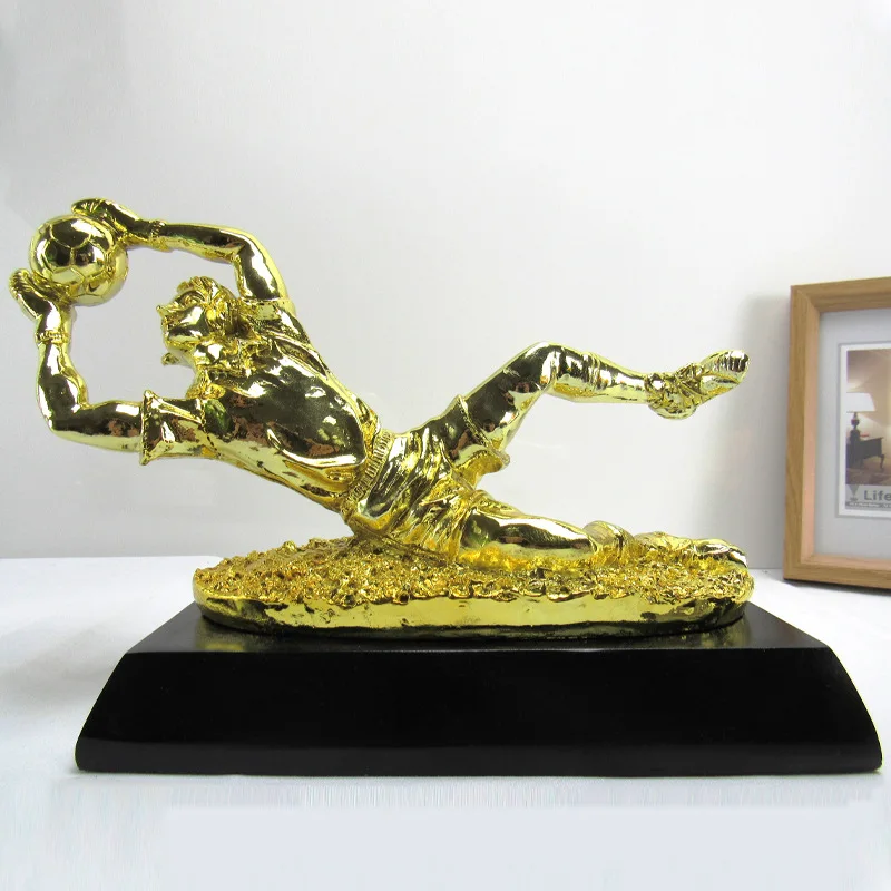 New Fifa World Cup Honor Trophy Portiere Custode Souvenir Fan Forniture Artigianato In Resina Elettrolitica Decorazione Soggiorno Regalo