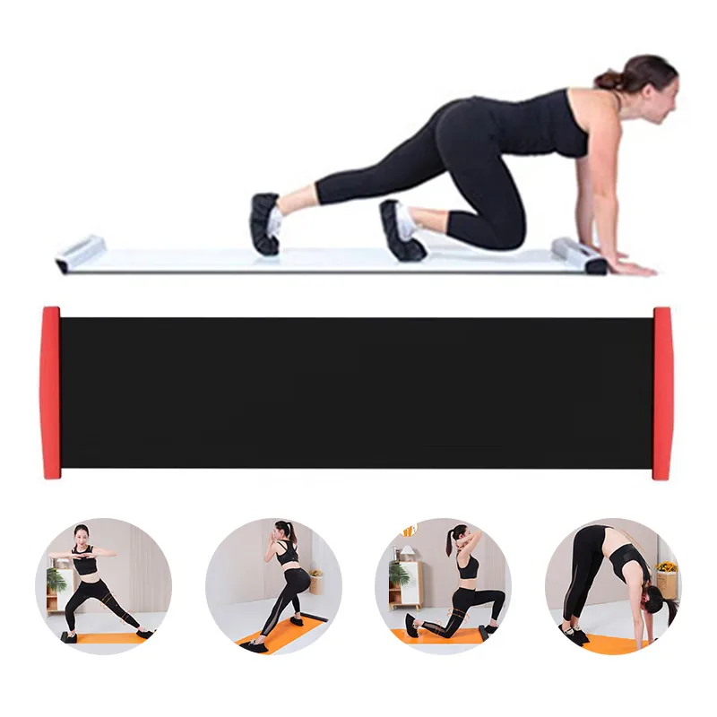 140/180Cm Sports Fitness Glide Plate Per Hockey Su Ghiaccio Roller Skating Leg Exercise Mat Leg Core Training Workout Board Outdoor