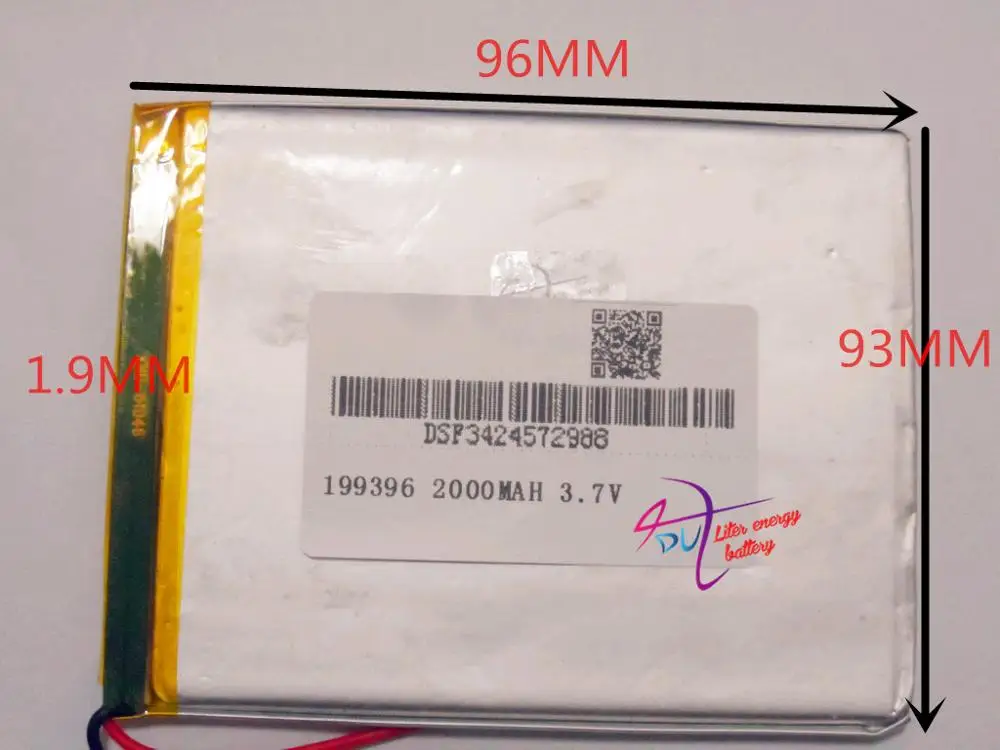 199396 Fornitura Di Alta-Capacità Del Telefono 2000 Yz-D8000-Batteria Al Litio Di Capacità