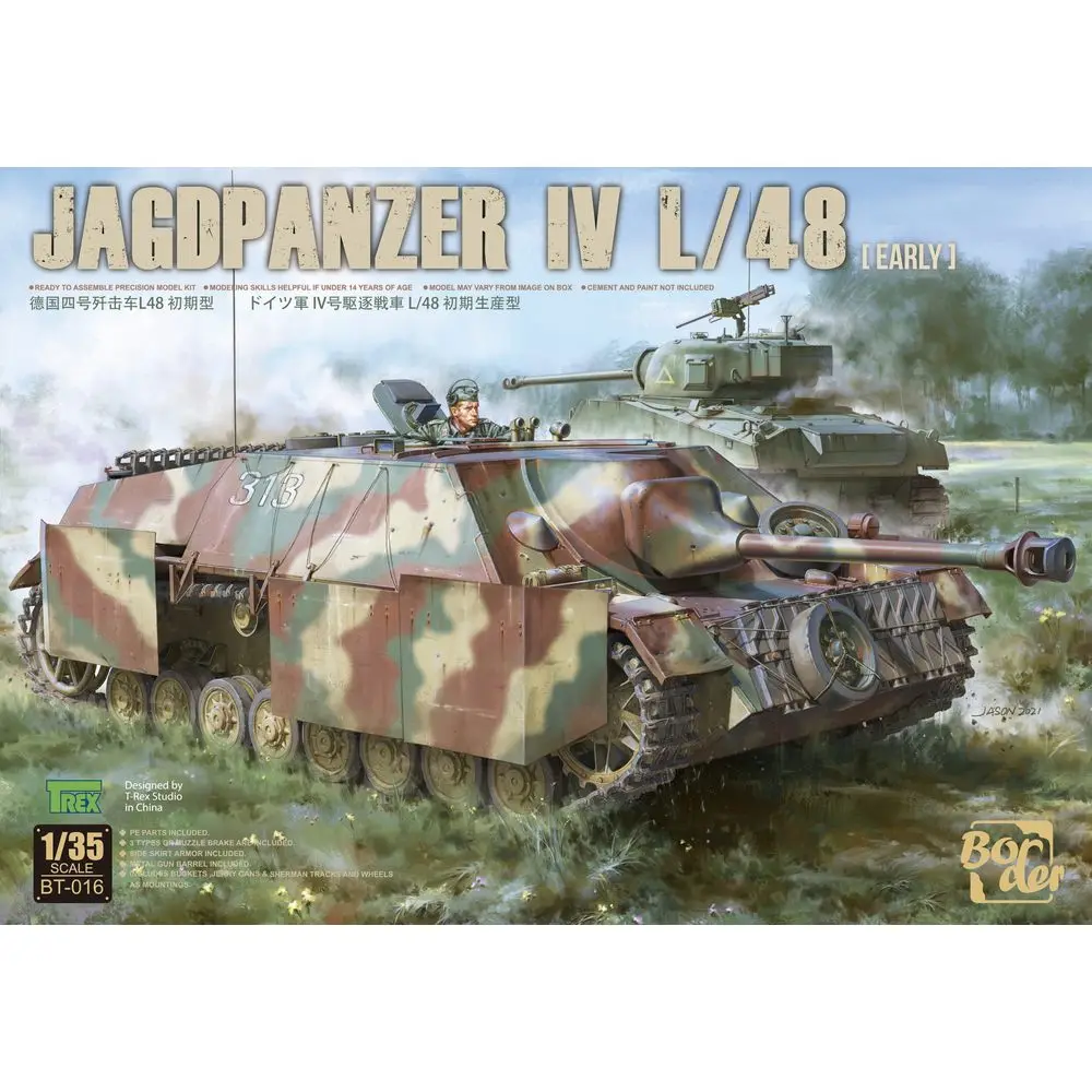 Border Bt-016 1/35 German Jagdpanzer Iv L/48 [Early] -Kit Modello In Scala