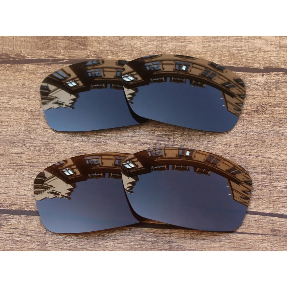 Vonxyz 2 Pairs Stealth Nero E Bronzo Brown Polarized Lenti Di Ricambio Per-Oakley Hijinx Telaio