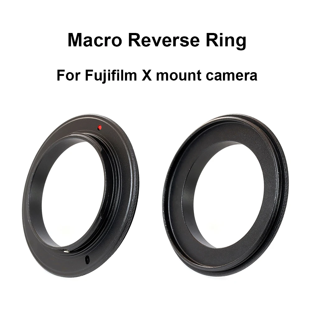 Per Fujifilm X Mount Macro Reverse Adapter Ring 49/ 52/ 55/ 58/ 62/ 67/ 72/ 77Mm Per Fotocamera Fujifilm X Mount Xa Xe Xt Xs Xh Xpro