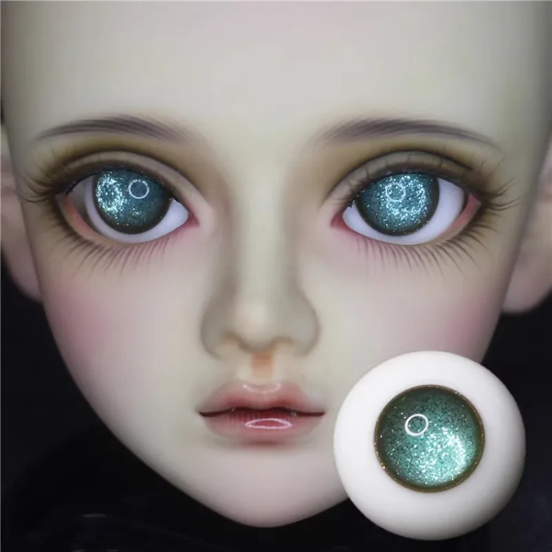 Bjd Doll Eyes 16Mm Blu-Verde 1/3 Pollici Giant Baby 1/4 Pollici Glass Eyeball Doll Accessori