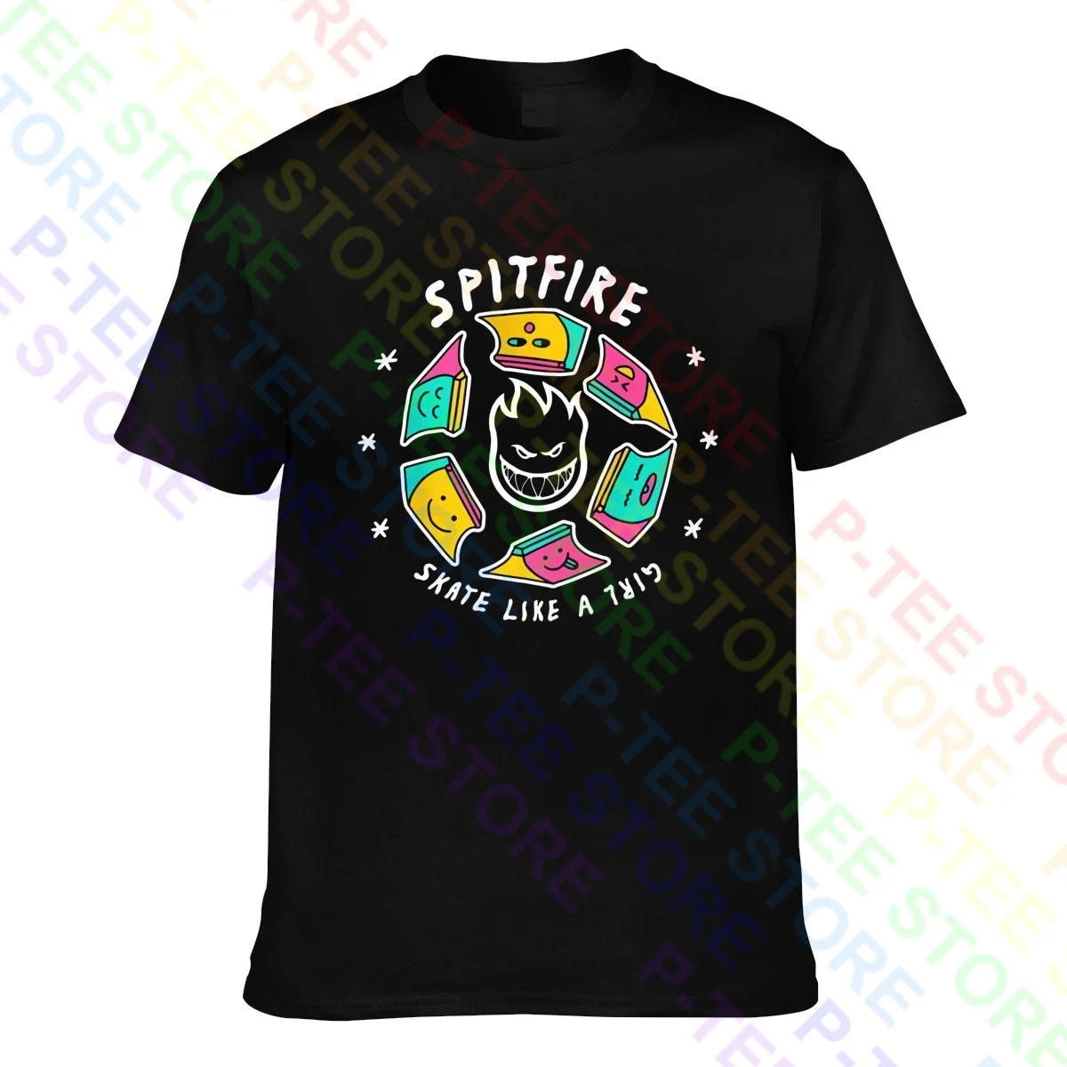 T-Shirt Spitfire Wheels T-Shirt Pop Design Fashion Vendita Calda