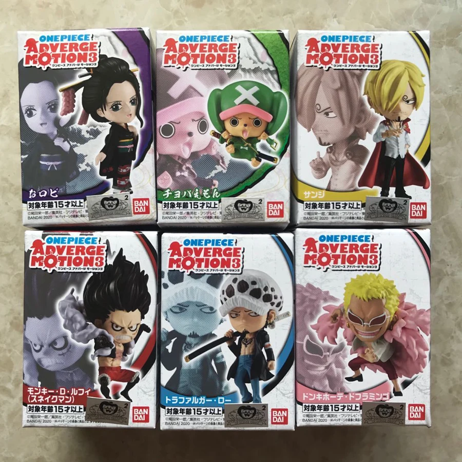Bandai One Piece Action Figure Pubblicità Motion Modellistica Serie 3 Set Chopper Luo Ex Cashapou Raro Modello Limitato Giocattolo