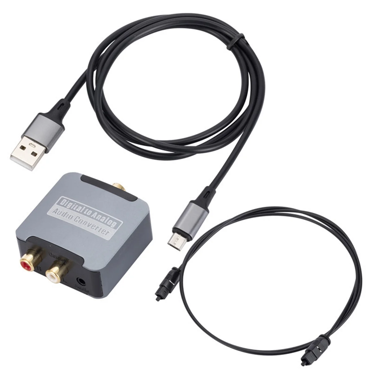 Convertitore Audio Coassiale In Fibra Ottica Digitale Tv Spdif A 3.5Mm Lotus Audio Decoder Digitale-Analogico