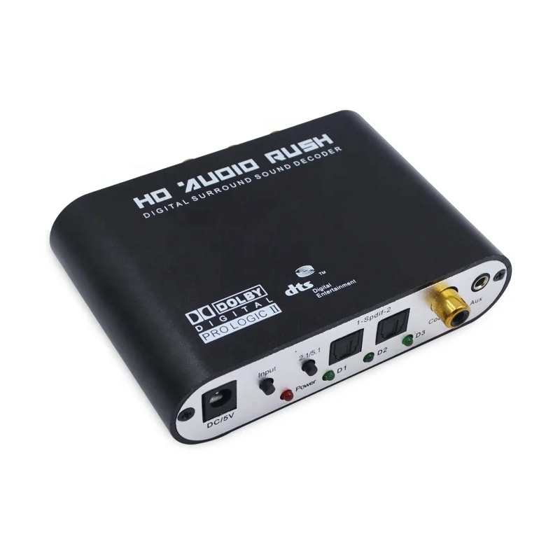 Decoder Audio Surround Digitale A 5.1 Canali Supporto Decoder Audio Ac-3/Dts Per Ps2 Ps3 Xbox 360 Lettore Hd Lettore Dvd Tv Box