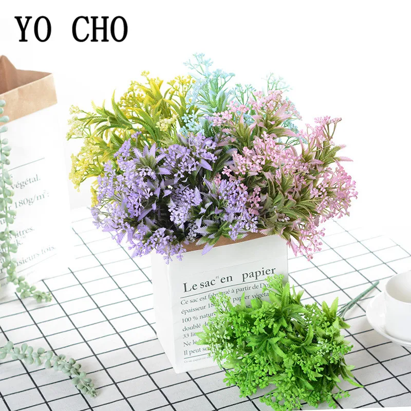 Verde Artificiale Milano Portata Di Piante Di Plastica Materiale Della Parete Decorativi 5 Ramo Pianta Falso Per Negozio A Casa Garden Party Decor Pia