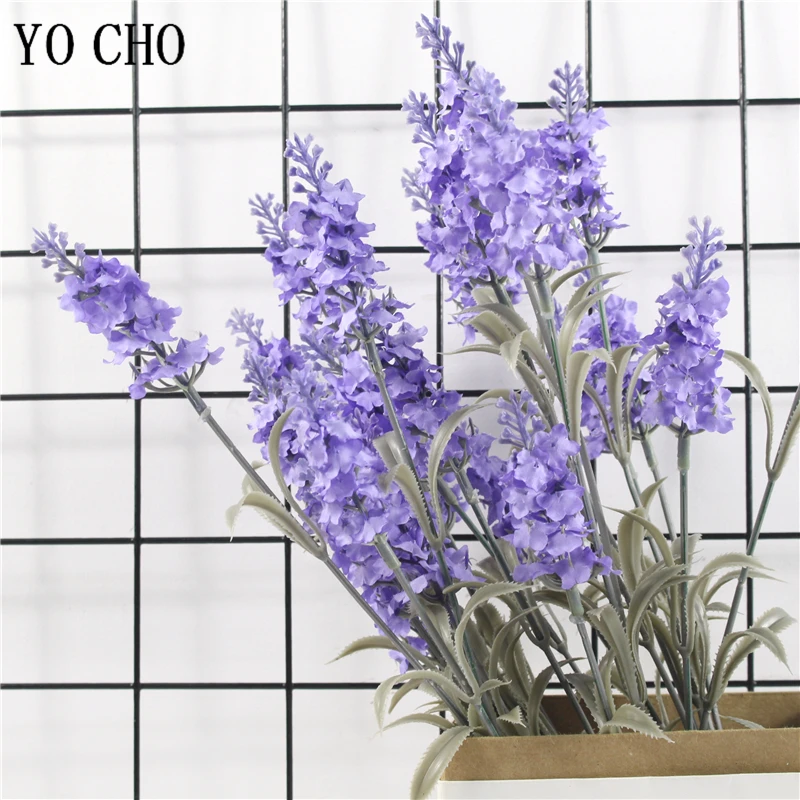 3 Mazzi Di Fiori Viola Lavanda Lavanda Fiori Artificiali Fiore Di Alta Qualità Per Fiori Di Seta Decorativi Per La Casa