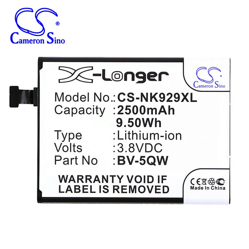 Cameronsino Per Microsoft Lumia 929 930 Rm927 Icom Bv-5Qw Batteria