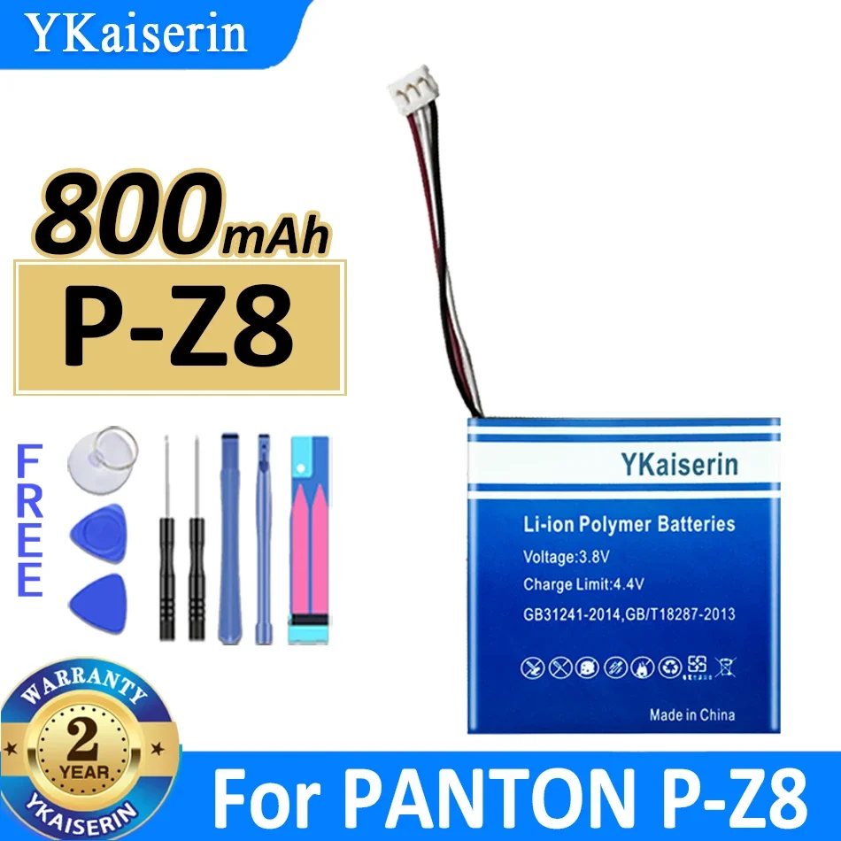 Batteria Ykaiserin P-Z8 800Mah Per Panton Pz8 Bateria