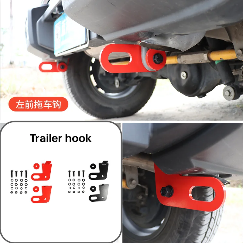 Supporto Del Gancio Del Rimorchio Di Traino Del Paraurti Posteriore Anteriore Per Suzuki Jimny Jb64 Sierra Jb74W 2019 2023 Accessori Esterni