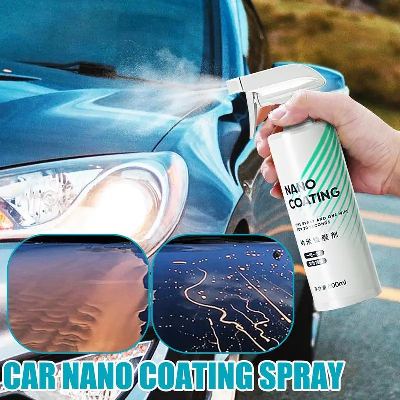 500Ml Car Ceramic Nano Coating Liquid Car Coating Spray Paint Brightening Nano Spray Wax Polishing Spray E Auto Polish Agent