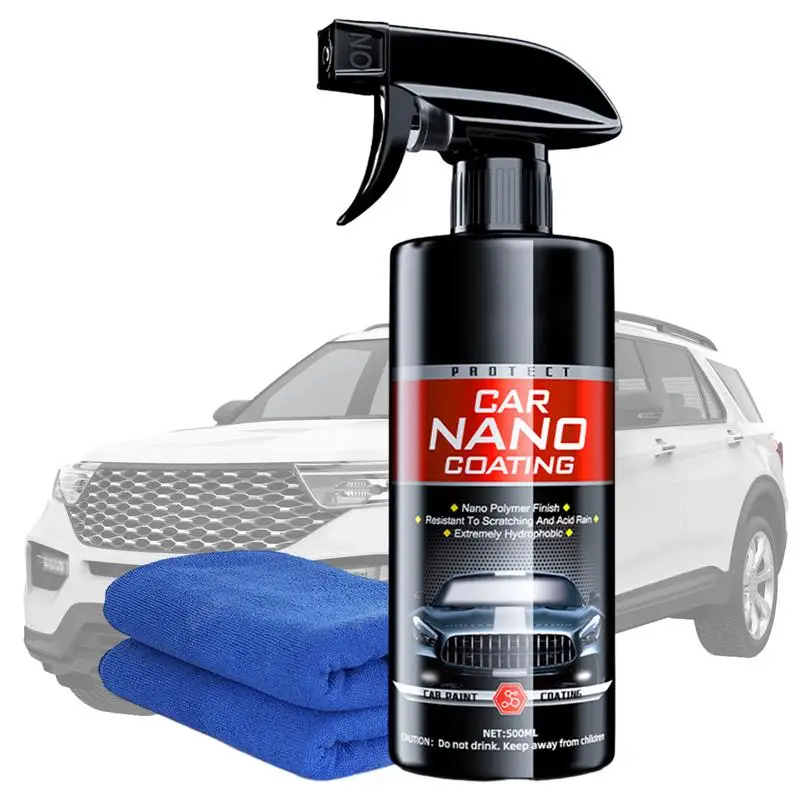 500Ml Auto Nano Ceramic Coating Spray Agente Di Rivestimento Spray Ad Azione Rapida Rivestimento Rapido Spray Ad Alta Protezione Shine Cars Paint Care