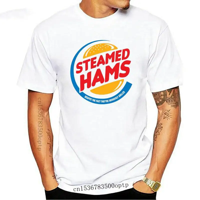 Camiseta Devitida De Verano Para Hombres, Camisa Con Estampado De Jamones Al Vapor, Para Eleciones, Casual, A La Moda, Nueva