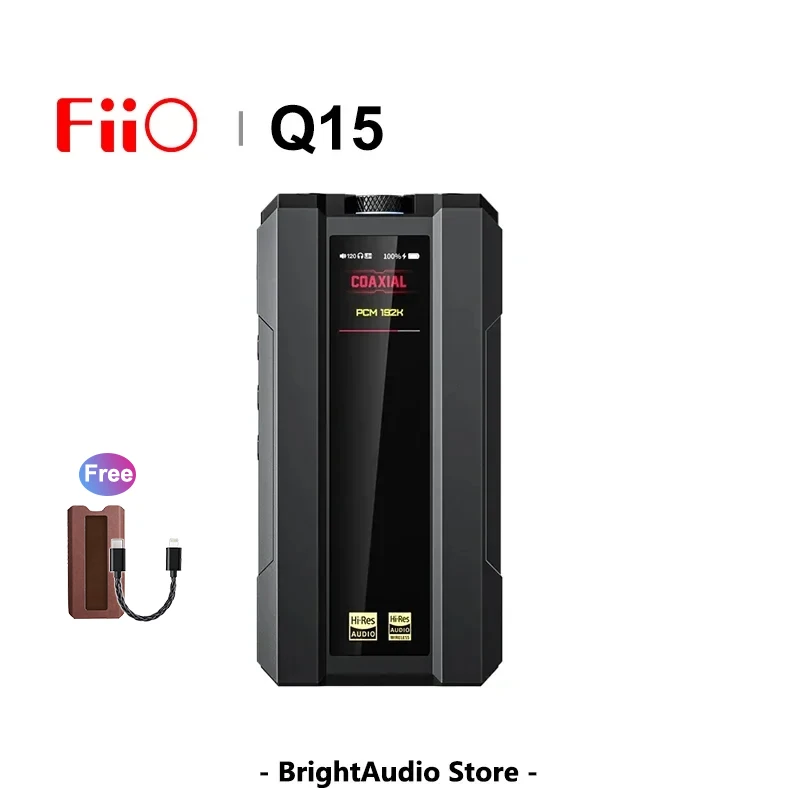 Fiio Q15 Mqa Hi-Res Audio Hifi Amplificatore Per Cuffie Decoder Per Lettore Musicale Ak4191 + Ak4499Ex Usb Dac Bluetooth Coassiale 3.5Mm 4.4Mm