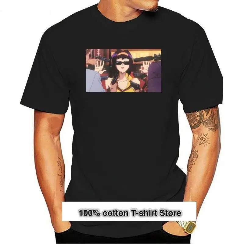 Cowboy Bebop Faye Valentine-Camiseta Negra [S-3Xl]