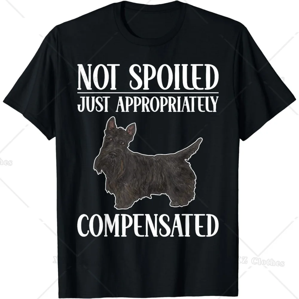 T-Shirt Scozzese Terrier Scottie Dog Non Trattata In Modo Adeguato Per Donna Uomo
