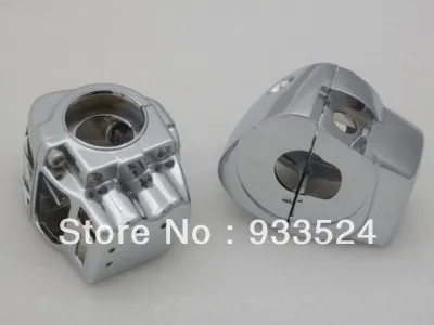 1 Coppia Chrome Interruttore Custodia Per Harley Electra Glide Flht Road King Flhrci