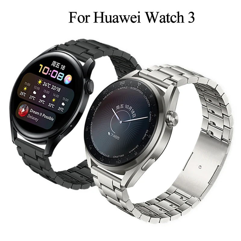 Replaceable Watch Strap For Huawei Watch 3 / 3 Pro Stainless Steel Correa Metal Watch Band For Gt2 Pro Gt2E 22Mm Watch Bracelet