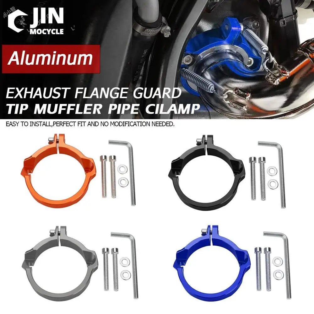2021-2023 Per Gas Gas Ex Ec Gas 250 /300 Mc 250Ex Terminale Di Scarico Morsetto Per Tubo Silenziatore Con Flange Accessori Motocross In Alluminio
