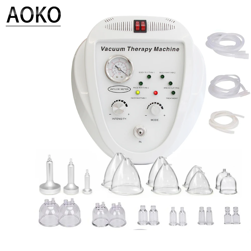 Aoko Vacuum Massage Face Lifting Beauty Machine Macchina Per L'Ingrandimento Del Seno Pompa Cup Massager Body Shaping Butt Lifting Device
