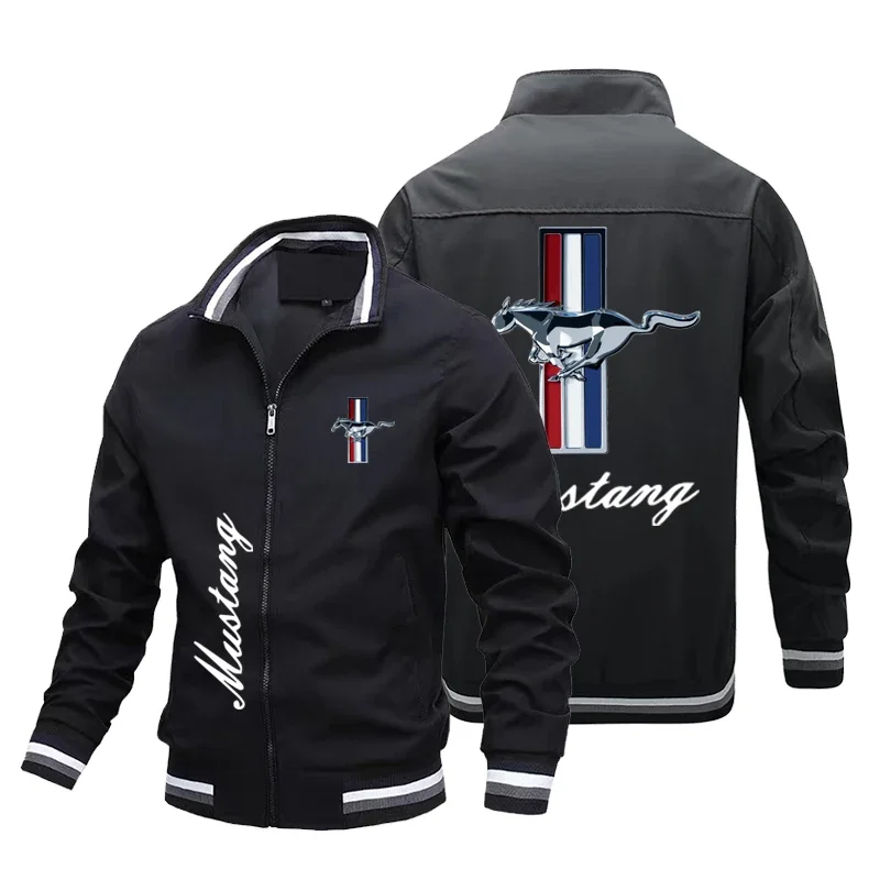 2023 New Trend Vendita Calda Ford Mustang Logo Giacca Da Uomo Fashion Brand Jacket Alta Qualità Extra Large Moto Racing Traspirante T