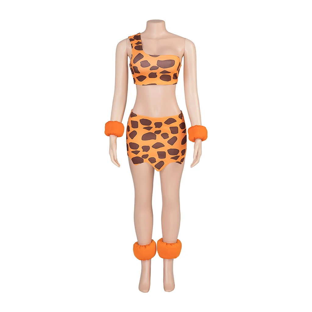 Halloween Carnival Superhero Costume Cosplay Donna Crop Top Minigonna Con Accessori Villain Superhero Outfits