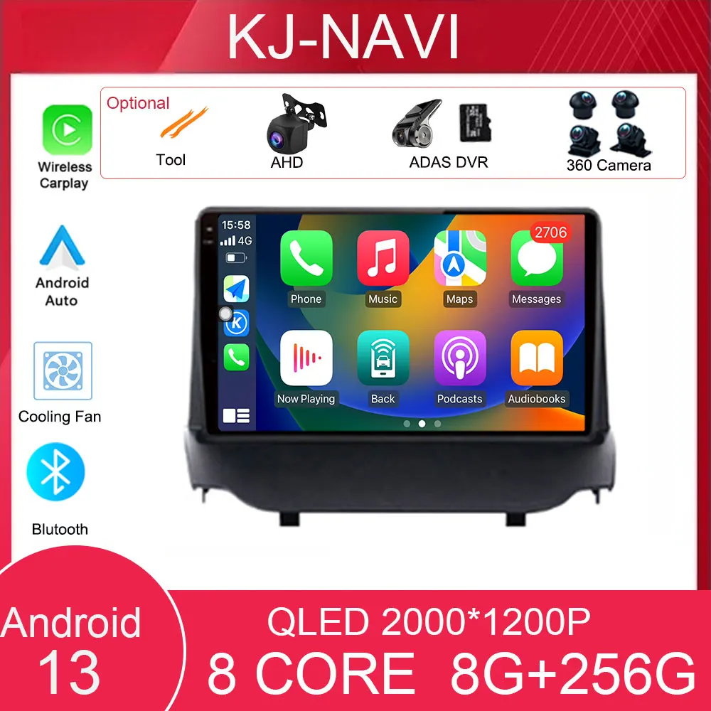 Carplay Smart Stereo Android 13 Auto 360 Radio Per Ford Ecosport 2013 - 2017 Core System Core Core Multimedia System Blutooth