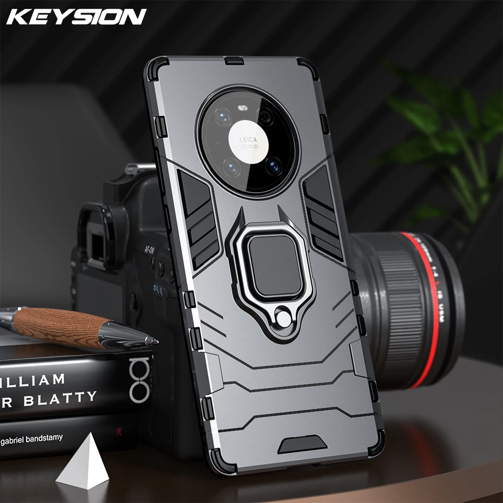 Keysion Custodia Antiurto Per Huawei Mate 40 Pro 5G Ring Stand Cover Posteriore Per Huawei Mate 40 Pro + Plus 30 Pro 20 Pro