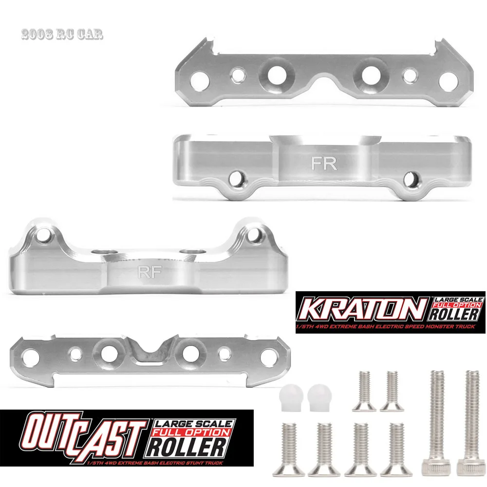 Upgrade Parts 1:5 Alloy Suspension Hanger Lower Arm Mount #Ara330555 #Ara330588 For Rc Car Arrma Kraton Outcast 8S