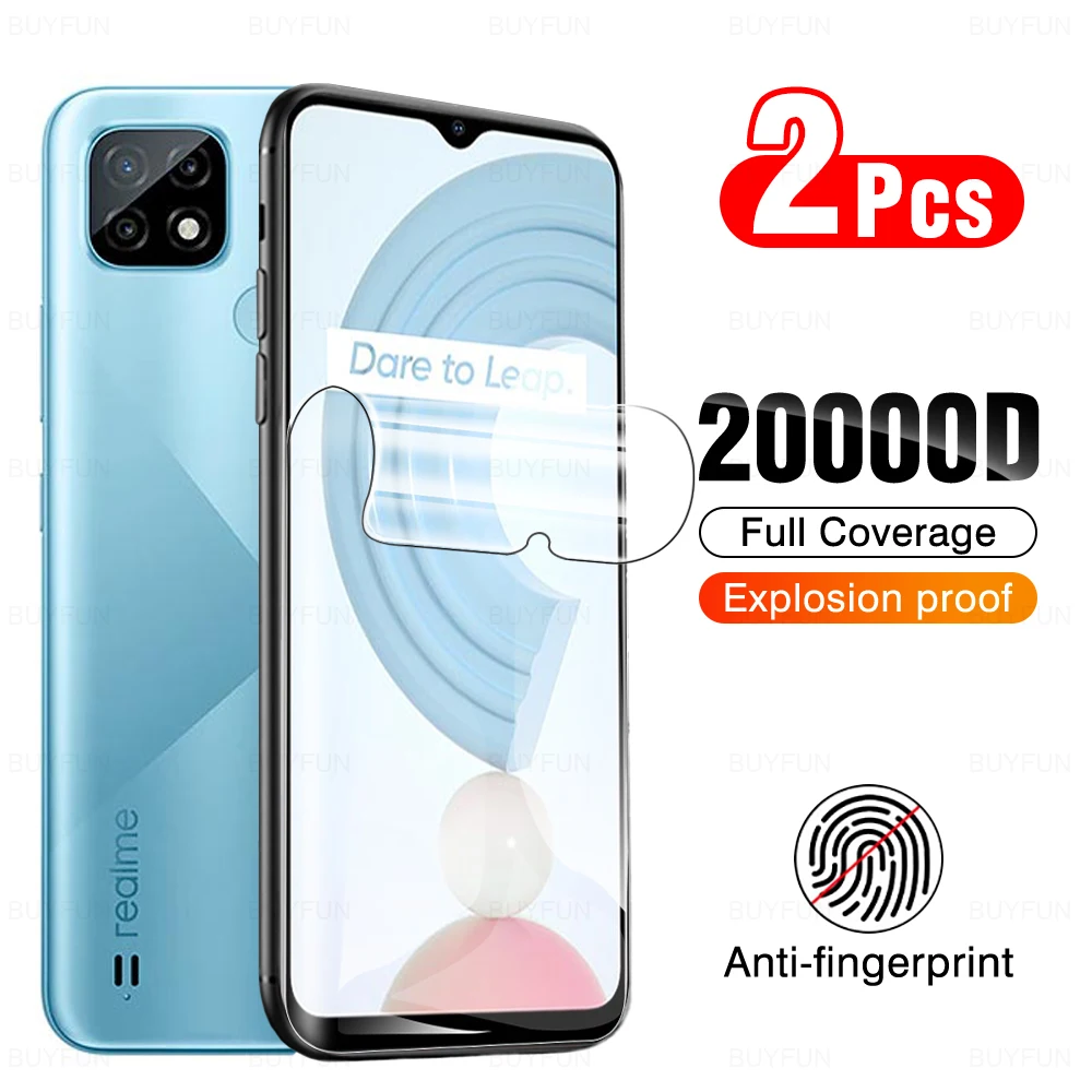 Pellicola Protettiva Per Schermo 2 Pezzi Hydrogel Per Oppo Realme C21 C20A C25 C25S Reme Ralme C21 Pellicola Protettiva 6.5 "Rmx3201 Non Glass Cover