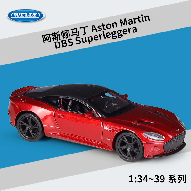 Welly 1:36 Diecast Aston Martin Dbs Sport Car High Simulator Alloy Model Car Pull Back Vehicle