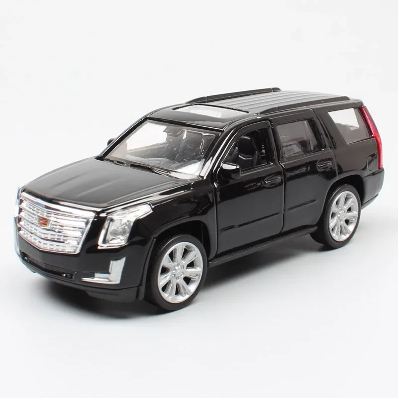 1:36 Scala Mini Cadillac Escalade Gmt820 Esv 2017 Luxury Suv Metal Welly Cars Veicoli Diecast Pull Back Model Toy For Kids Gift
