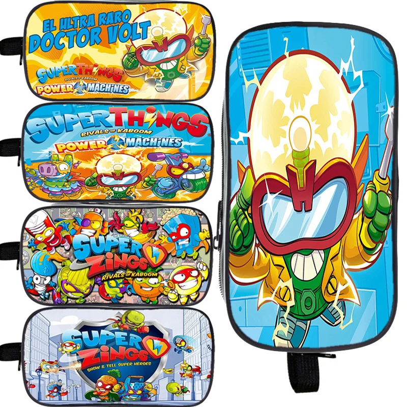 Astuccio Per Matite Super Things Kids Super Things Astuccio Per Matite Studente Bookbag Ragazzi Ragazze Astuccio Per Matite Di Grande Capacità Bella B