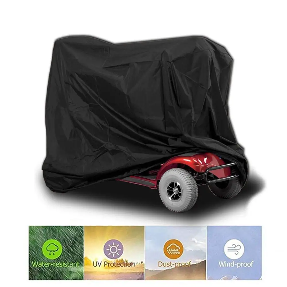 Indoor Outdoor Heavy Duty Pieghevole 190D Oxford Mobilità Scooter Bagagli Pioggia Coperture Protezione Uv Impermeabile Universal170X61X117Cm