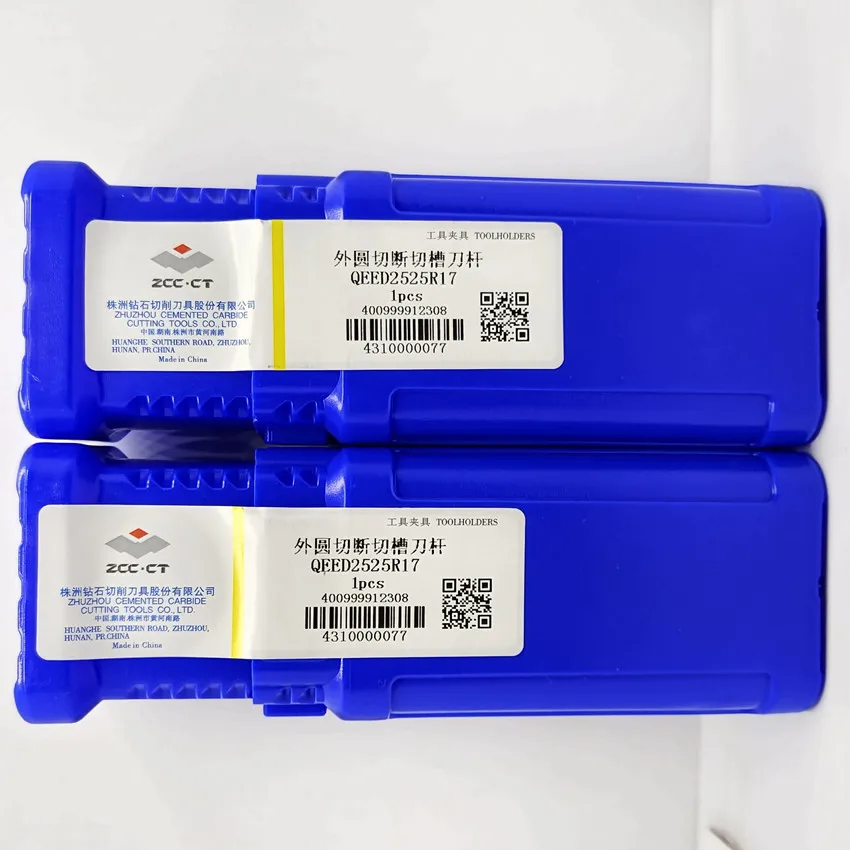 Qeed2525R10/Qeed2525L10/Qeed2525R17/Qeed2525L17 Original Zcc.Ct External Turning Tool Cutting Groove Cutter Bar Tool 1Pcs/Box