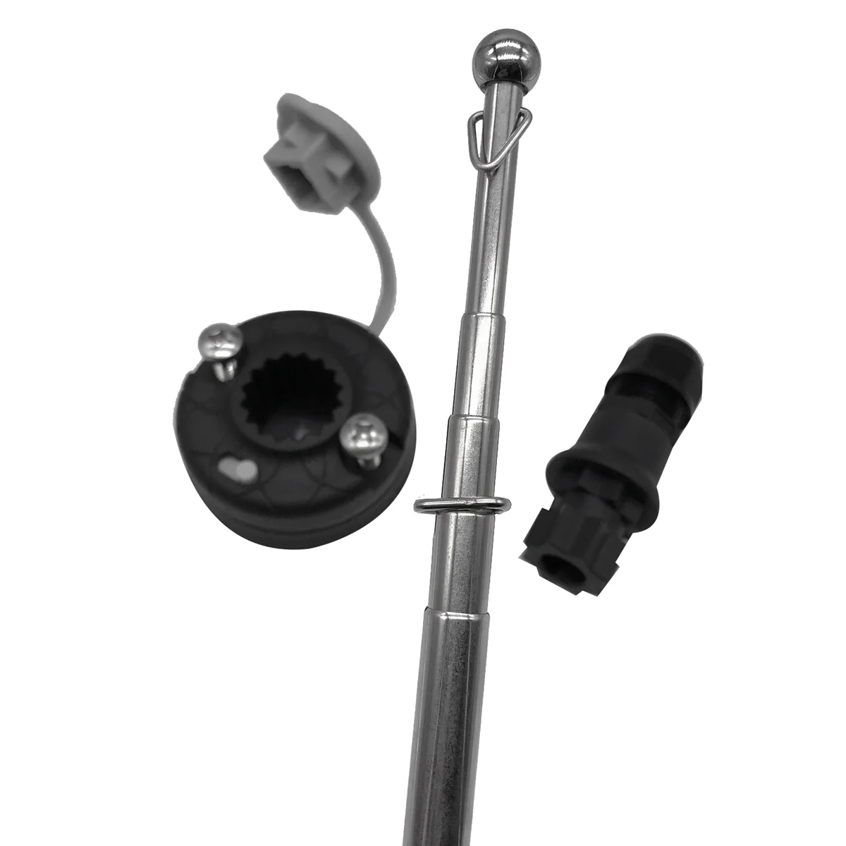 In Acciaio Inox Kayak Canoa Flag Pole Yacht Dinghy Kayak Deck Mount Flag Pole Lock Socket