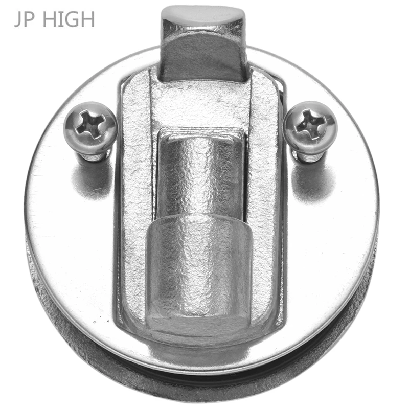 2 Pollici 316 In Acciaio Inox Pannello Tondo Deck Barca Deck Hatch Latch Flush Pull Latch Lock Per Yacht Marini 50Mm