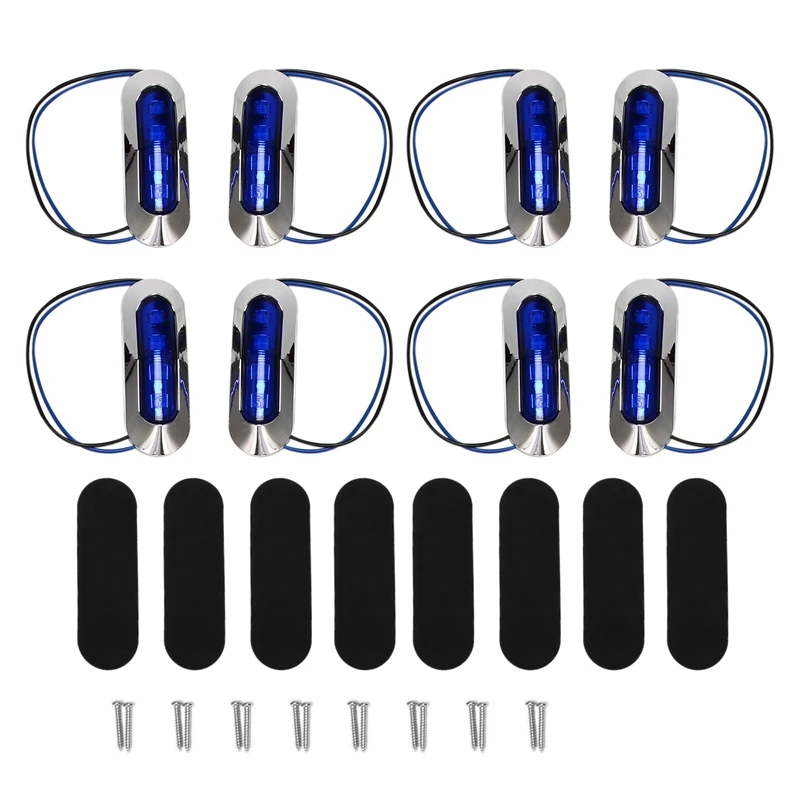 Marine Boat Light Cockpit Decoration Light Boat Navigation Light Per Barca Yacht Fishing Pontoon Kayak 12V 24V 8Pc