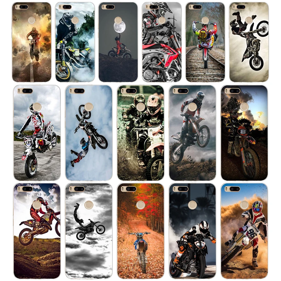 226Fg Motocross Moto Cross Dirtbikes Custodia Morbida In Silicone Tpu Cover Per Xiaomi Redmi Mi 8 A1 A2 Lite