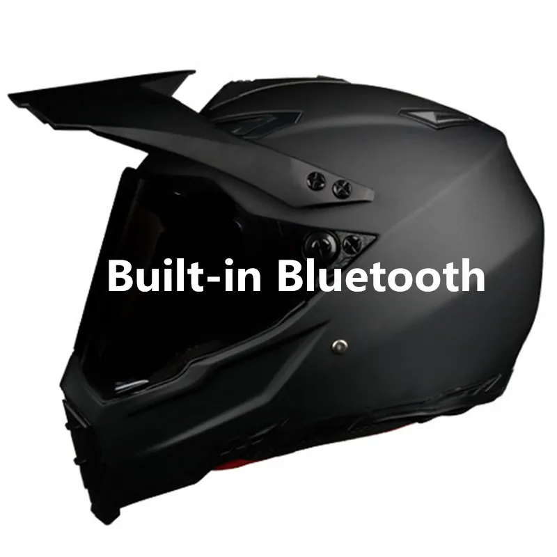 Caschi Fuoristrada Compatibili Bluetooth Downhill Racing Mountain Casco Integrale Moto Moto Cross Casco Casque Capacete