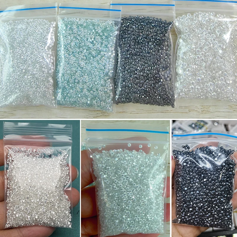 Premium D Color Tiny Small Size 1Ct Loose Moissanite Stone Factory Wholesale 0.7Mm ~ 3.0Mm Gra Diamond Tester Pietre Preziose Positive