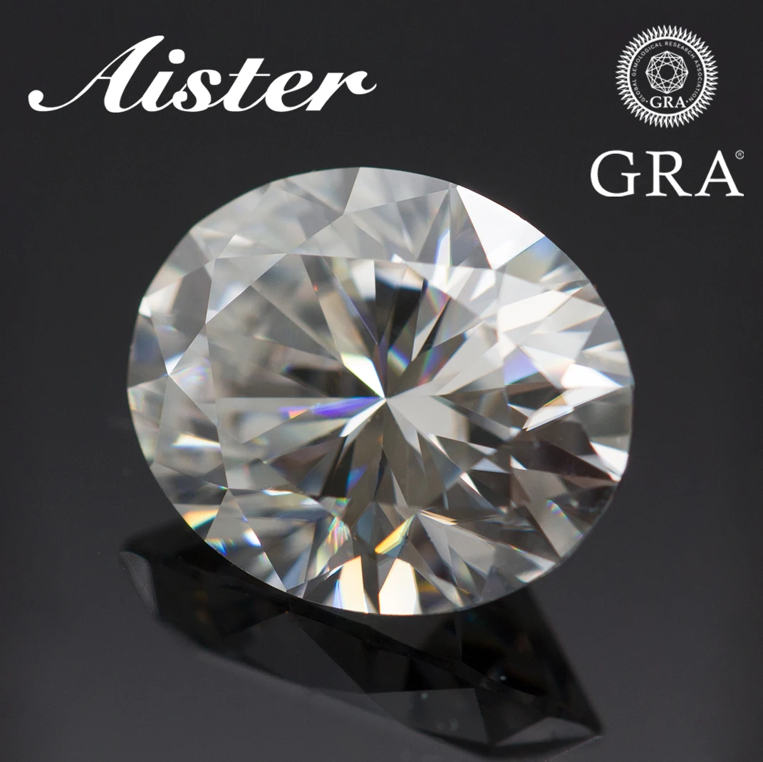 Top D Surper White Moissanite Diamond Oval Cut Vvs1 Gra Certified Moissanite Stone Superato Diamond Tester