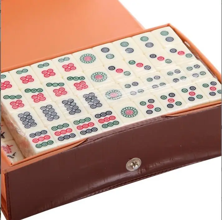 Mahjong Giochi Da Tavolo Set Cinese Mah Mini Jongg Piastrelle Tradizionali Majiang Tavola Da Viaggio Portatile Jong Giochi Classici Tileminiature